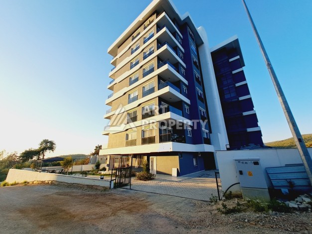 Меблированная картира 1+1 с прекрасным видом в новом ЖК, 50 кв.м. Авсаллар, Алания - Ракурс 16