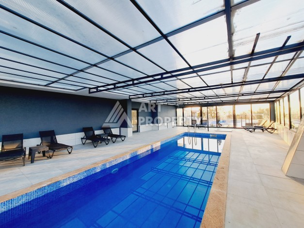 Меблированная картира 1+1 с прекрасным видом в новом ЖК, 50 кв.м. Авсаллар, Алания - Ракурс 19