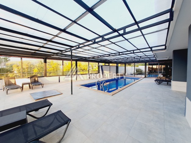 Меблированная картира 1+1 с прекрасным видом в новом ЖК, 50 кв.м. Авсаллар, Алания - Ракурс 20