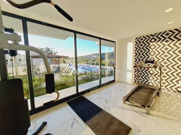 Меблированная картира 1+1 с прекрасным видом в новом ЖК, 50 кв.м. Авсаллар, Алания - Ракурс 24