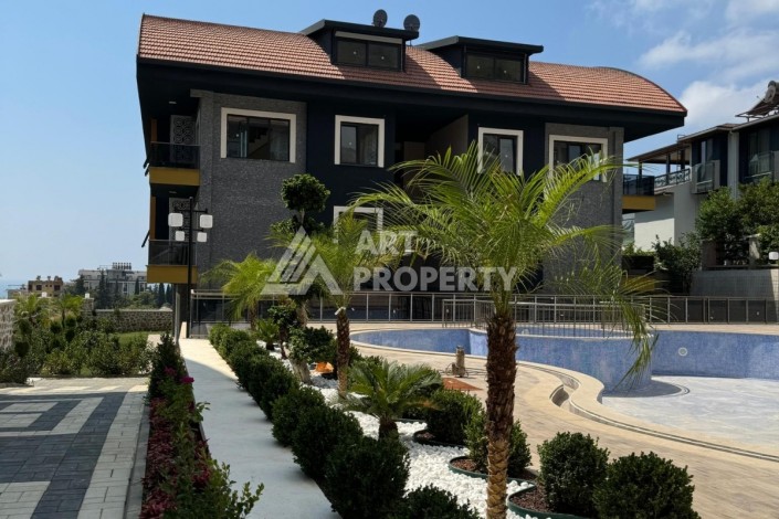 Двухуровневые апартаменты 2+1 и 3+1 с садом и террасой в центре Алании, Буюкхасбахче. - Ракурс 8