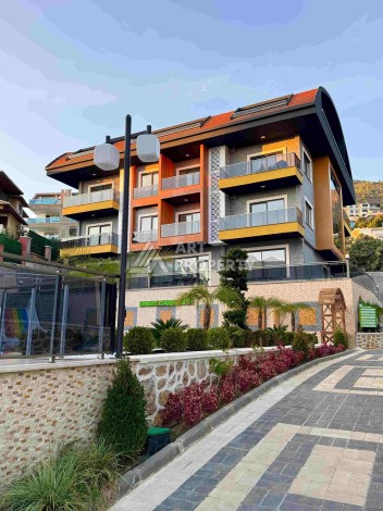 Двухуровневые апартаменты 2+1 и 3+1 с садом и террасой в центре Алании, Буюкхасбахче. - Ракурс 10