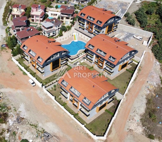 Двухуровневые апартаменты 2+1 и 3+1 с садом и террасой в центре Алании, Буюкхасбахче. - Ракурс 11