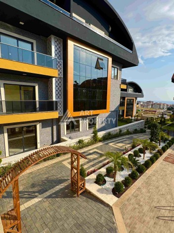 Двухуровневые апартаменты 2+1 и 3+1 с садом и террасой в центре Алании, Буюкхасбахче. - Ракурс 12