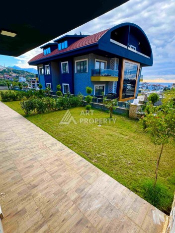 Двухуровневые апартаменты 2+1 и 3+1 с садом и террасой в центре Алании, Буюкхасбахче. - Ракурс 13