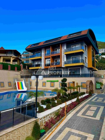 Двухуровневые апартаменты 2+1 и 3+1 с садом и террасой в центре Алании, Буюкхасбахче. - Ракурс 25