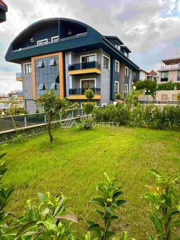 Двухуровневые апартаменты 2+1 и 3+1 с садом и террасой в центре Алании, Буюкхасбахче. - Ракурс 26