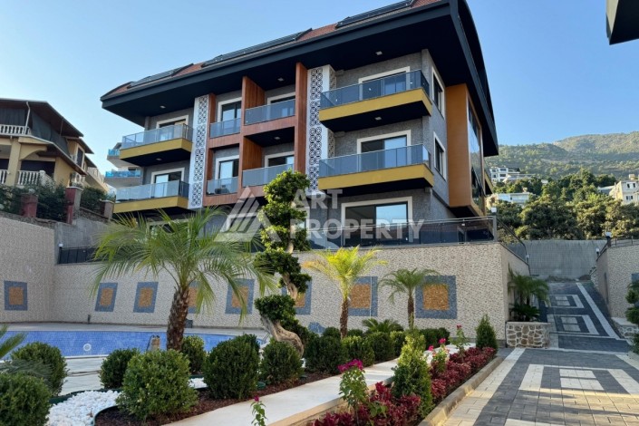 Двухуровневые апартаменты 2+1 и 3+1 с садом и террасой в центре Алании, Буюкхасбахче. - Ракурс 31