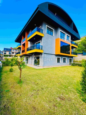 Двухуровневые апартаменты 2+1 и 3+1 с садом и террасой в центре Алании, Буюкхасбахче. - Ракурс 32