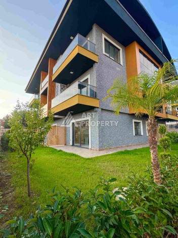 Двухуровневые апартаменты 2+1 и 3+1 с садом и террасой в центре Алании, Буюкхасбахче. - Ракурс 36