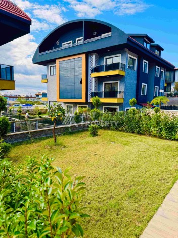 Двухуровневые апартаменты 2+1 и 3+1 с садом и террасой в центре Алании, Буюкхасбахче. - Ракурс 42