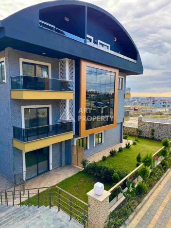 Двухуровневые апартаменты 2+1 и 3+1 с садом и террасой в центре Алании, Буюкхасбахче. - Ракурс 50