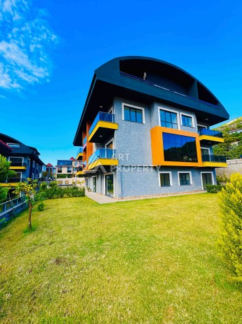 Двухуровневые апартаменты 2+1 и 3+1 с садом и террасой в центре Алании, Буюкхасбахче. - Ракурс 55