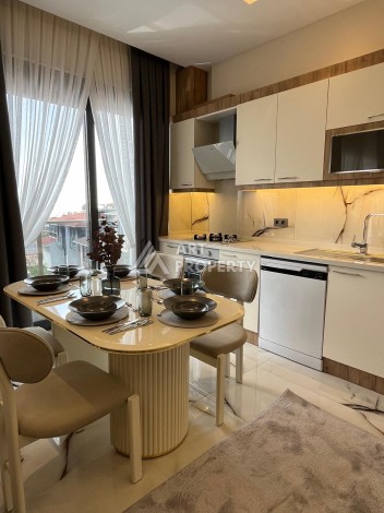 Двухуровневые апартаменты 2+1 и 3+1 с садом и террасой в центре Алании, Буюкхасбахче. - Ракурс 59