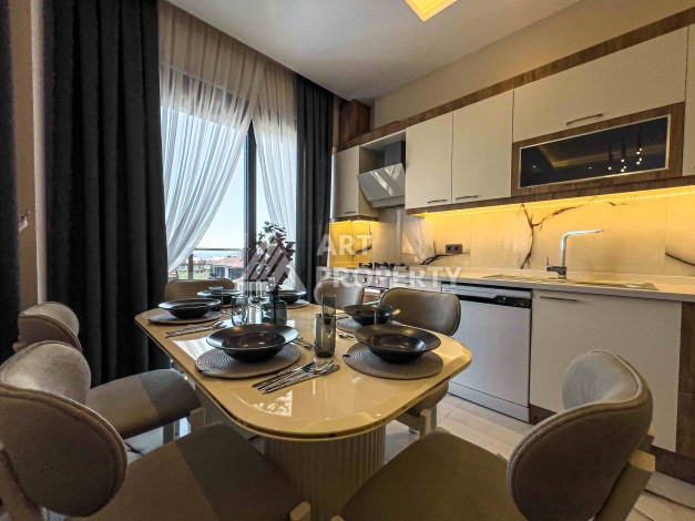 Двухуровневые апартаменты 2+1 и 3+1 с садом и террасой в центре Алании, Буюкхасбахче. - Ракурс 64