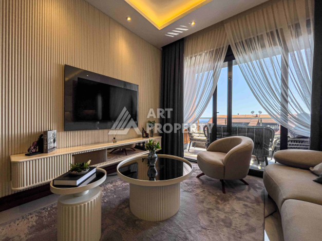 Двухуровневые апартаменты 2+1 и 3+1 с садом и террасой в центре Алании, Буюкхасбахче. - Ракурс 70