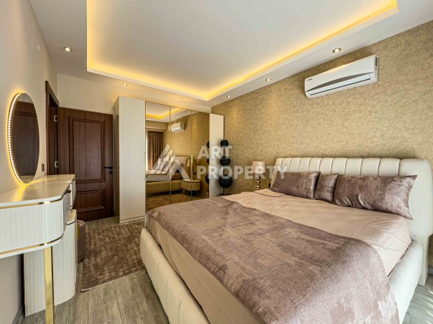 Двухуровневые апартаменты 2+1 и 3+1 с садом и террасой в центре Алании, Буюкхасбахче. - Ракурс 75