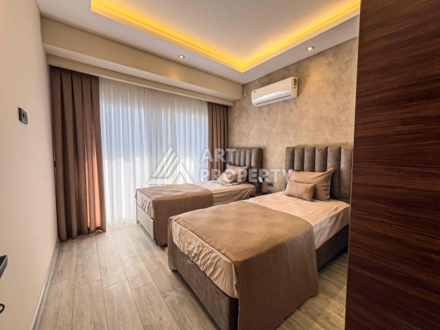 Двухуровневые апартаменты 2+1 и 3+1 с садом и террасой в центре Алании, Буюкхасбахче. - Ракурс 82