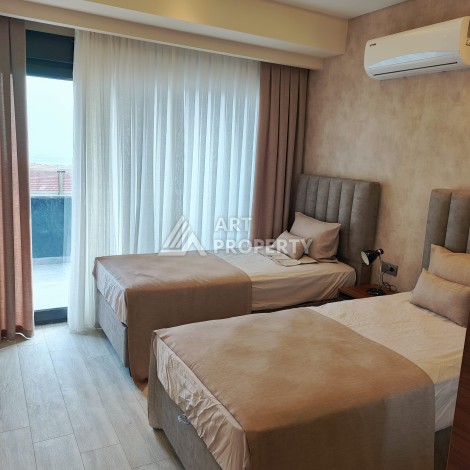 Двухуровневые апартаменты 2+1 и 3+1 с садом и террасой в центре Алании, Буюкхасбахче. - Ракурс 83