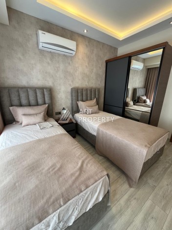 Двухуровневые апартаменты 2+1 и 3+1 с садом и террасой в центре Алании, Буюкхасбахче. - Ракурс 84