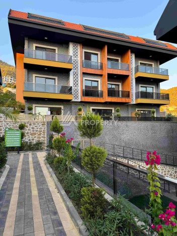 Двухуровневые апартаменты 2+1 и 3+1 с садом и террасой в центре Алании, Буюкхасбахче. - Ракурс 87