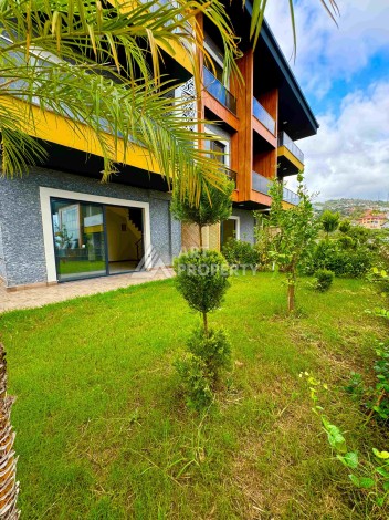 Двухуровневые апартаменты 2+1 и 3+1 с садом и террасой в центре Алании, Буюкхасбахче. - Ракурс 90