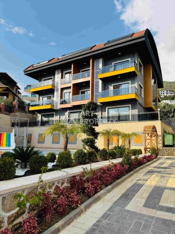 Двухуровневые апартаменты 2+1 и 3+1 с садом и террасой в центре Алании, Буюкхасбахче. - Ракурс 94