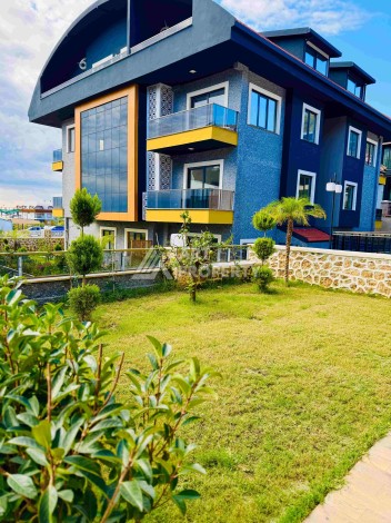 Двухуровневые апартаменты 2+1 и 3+1 с садом и террасой в центре Алании, Буюкхасбахче. - Ракурс 96