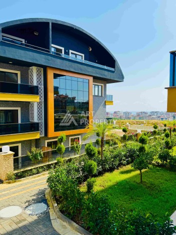 Двухуровневые апартаменты 2+1 и 3+1 с садом и террасой в центре Алании, Буюкхасбахче. - Ракурс 98