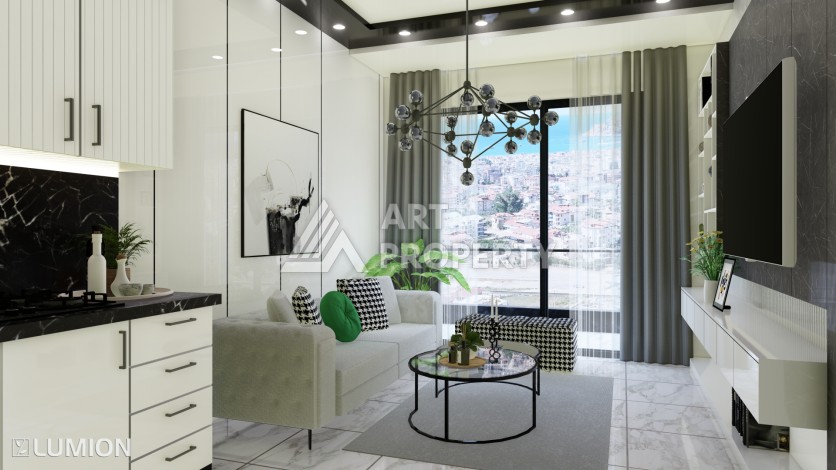 Элитные апартаменты 1+1, 2+1 и 3+1 с первым взносом 10% в центре Алании - Ракурс 8