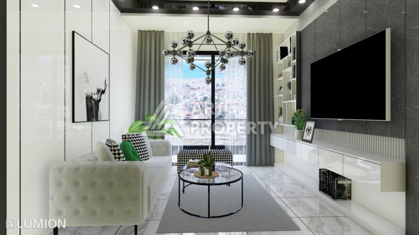 Элитные апартаменты 1+1, 2+1 и 3+1 с первым взносом 10% в центре Алании - Ракурс 9