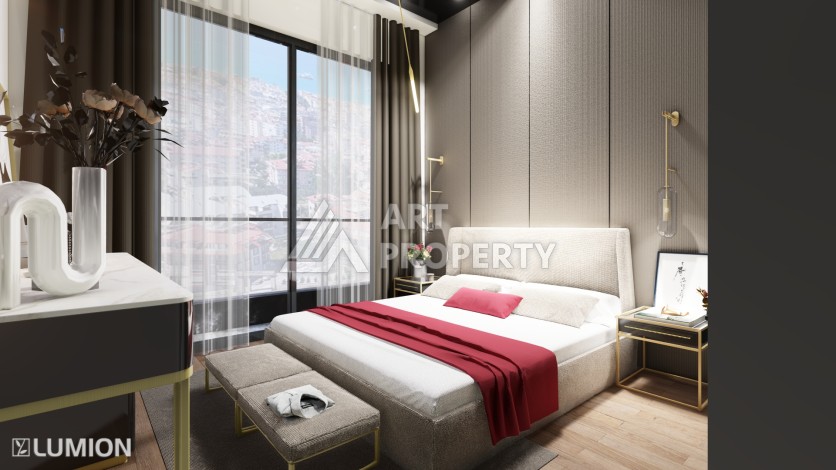 Элитные апартаменты 1+1, 2+1 и 3+1 с первым взносом 10% в центре Алании - Ракурс 14