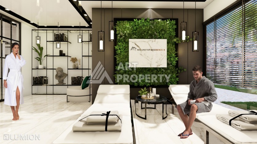 Элитные апартаменты 1+1, 2+1 и 3+1 с первым взносом 10% в центре Алании - Ракурс 17