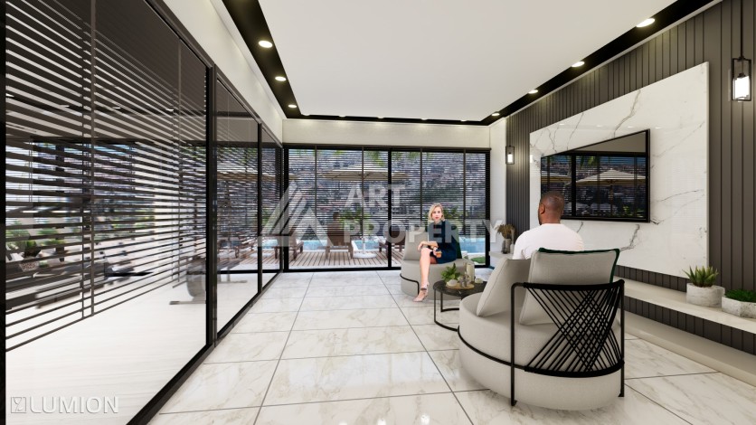 Элитные апартаменты 1+1, 2+1 и 3+1 с первым взносом 10% в центре Алании - Ракурс 18