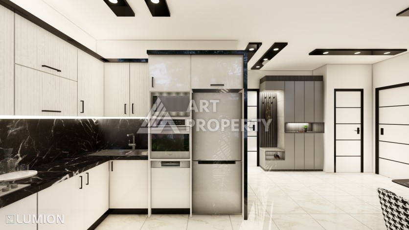 Элитные апартаменты 1+1, 2+1 и 3+1 с первым взносом 10% в центре Алании - Ракурс 20