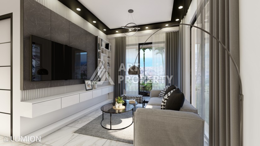 Элитные апартаменты 1+1, 2+1 и 3+1 с первым взносом 10% в центре Алании - Ракурс 22