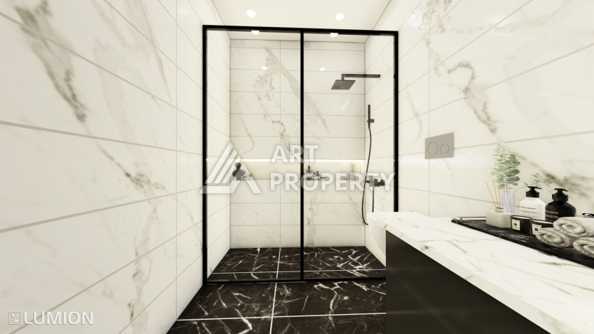 Элитные апартаменты 1+1, 2+1 и 3+1 с первым взносом 10% в центре Алании - Ракурс 25