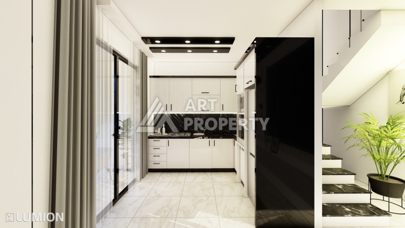 Элитные апартаменты 1+1, 2+1 и 3+1 с первым взносом 10% в центре Алании - Ракурс 26