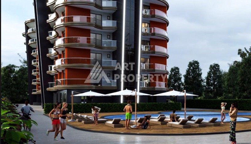 Квартиры от 56 до 140 кв.м. с рассрочкой под 0%. Махмутлар, Алания - Ракурс 3