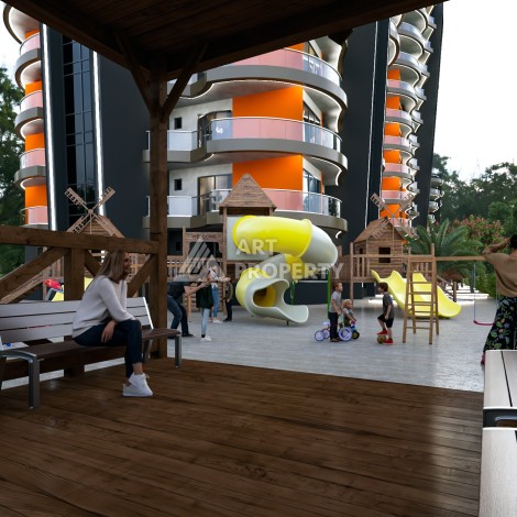 Квартиры от 56 до 140 кв.м. с рассрочкой под 0%. Махмутлар, Алания - Ракурс 6