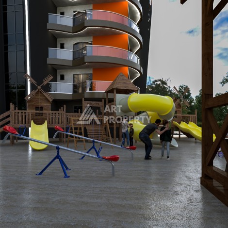 Квартиры от 56 до 140 кв.м. с рассрочкой под 0%. Махмутлар, Алания - Ракурс 11