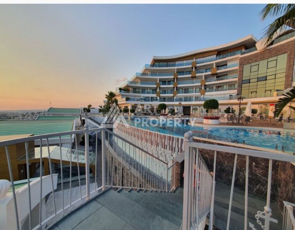 Эксклюзивные апартаменты 1+1 с головокружительным видом на Средиземное море, 98 кв.м. Конаклы, Алания - Ракурс 6