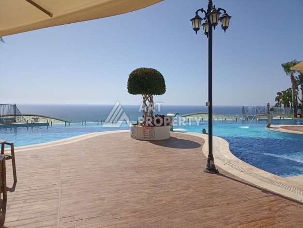 Эксклюзивные апартаменты 1+1 с головокружительным видом на Средиземное море, 98 кв.м. Конаклы, Алания - Ракурс 12