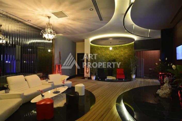 Эксклюзивные апартаменты 1+1 с головокружительным видом на Средиземное море, 98 кв.м. Конаклы, Алания - Ракурс 22