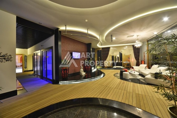 Эксклюзивные апартаменты 1+1 с головокружительным видом на Средиземное море, 98 кв.м. Конаклы, Алания - Ракурс 23