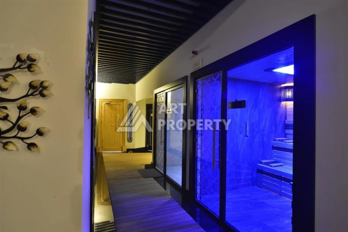 Эксклюзивные апартаменты 1+1 с головокружительным видом на Средиземное море, 98 кв.м. Конаклы, Алания - Ракурс 25