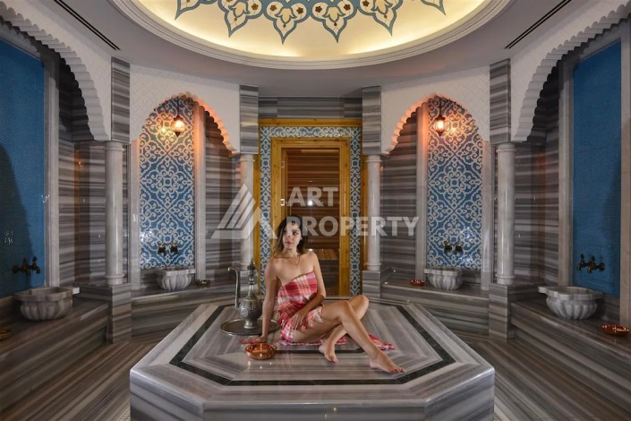 Эксклюзивные апартаменты 1+1 с головокружительным видом на Средиземное море, 98 кв.м. Конаклы, Алания - Ракурс 27