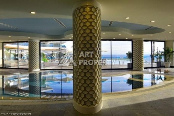 Эксклюзивные апартаменты 1+1 с головокружительным видом на Средиземное море, 98 кв.м. Конаклы, Алания - Ракурс 28