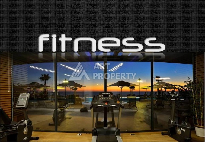 Эксклюзивные апартаменты 1+1 с головокружительным видом на Средиземное море, 98 кв.м. Конаклы, Алания - Ракурс 30