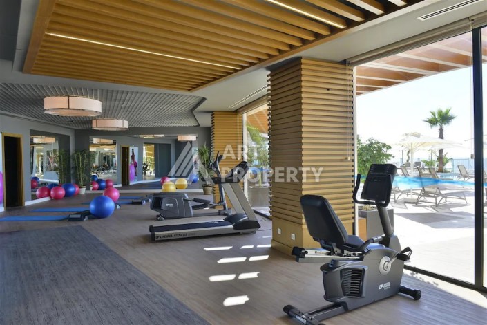 Эксклюзивные апартаменты 1+1 с головокружительным видом на Средиземное море, 98 кв.м. Конаклы, Алания - Ракурс 32